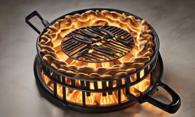 campfire cooking with pie