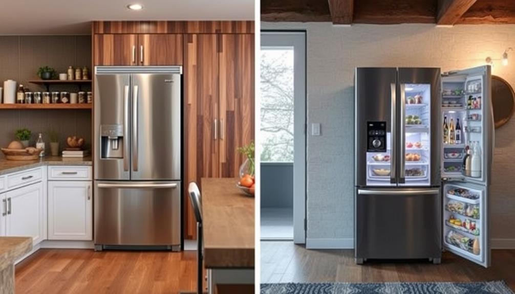 built in vs freestanding refrigerators