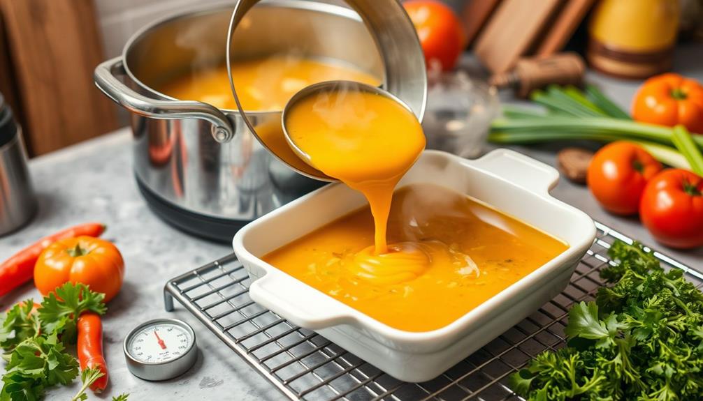 properly cooling hot foods