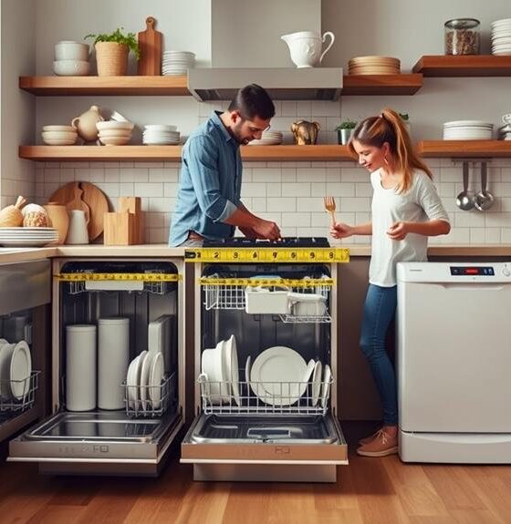 selecting ideal dishwasher size