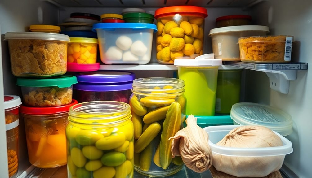 inspecting expired food items