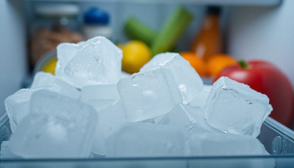 old unappealing frozen water