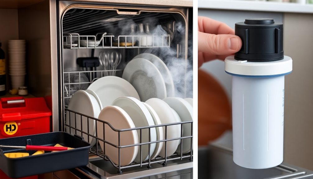 troubleshooting dishwasher drying issues