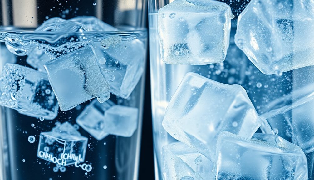 unpleasant flavor in ice