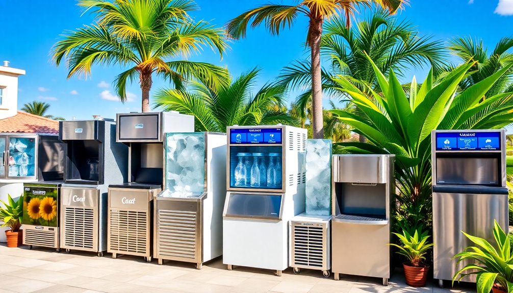 variety of ice machines