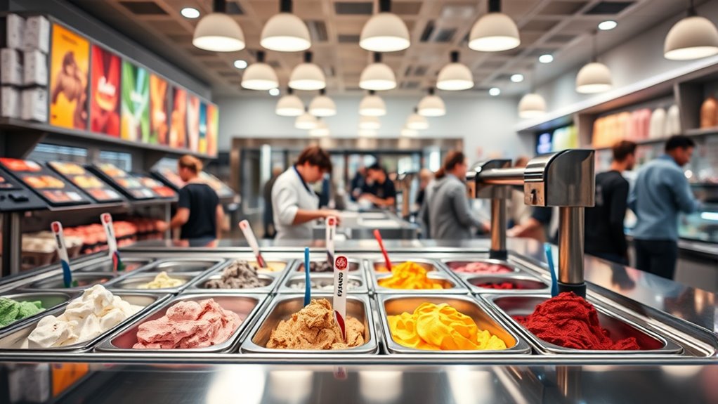 customizable easy maintenance gelato equipment