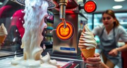 fix ice cream machine immediately