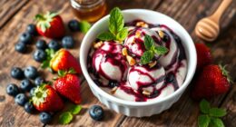 homemade healthy ice cream