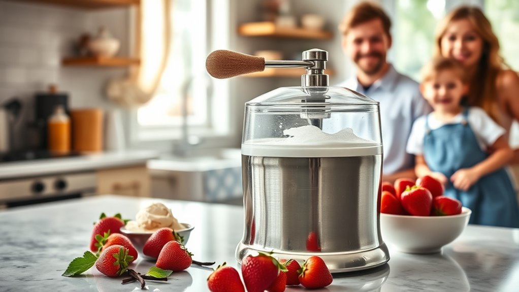 top hand crank ice cream makers