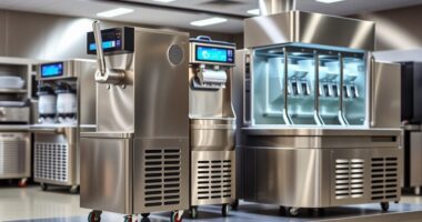types of commercial ice cream machines