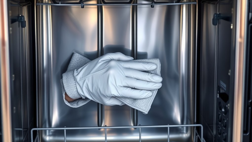 clean interior surfaces regularly