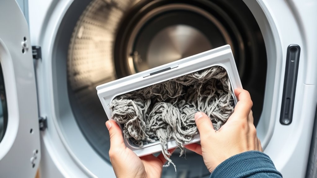 clean lint trap regularly