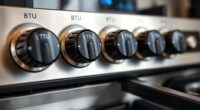 gas range btu ratings