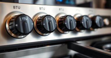 gas range btu ratings