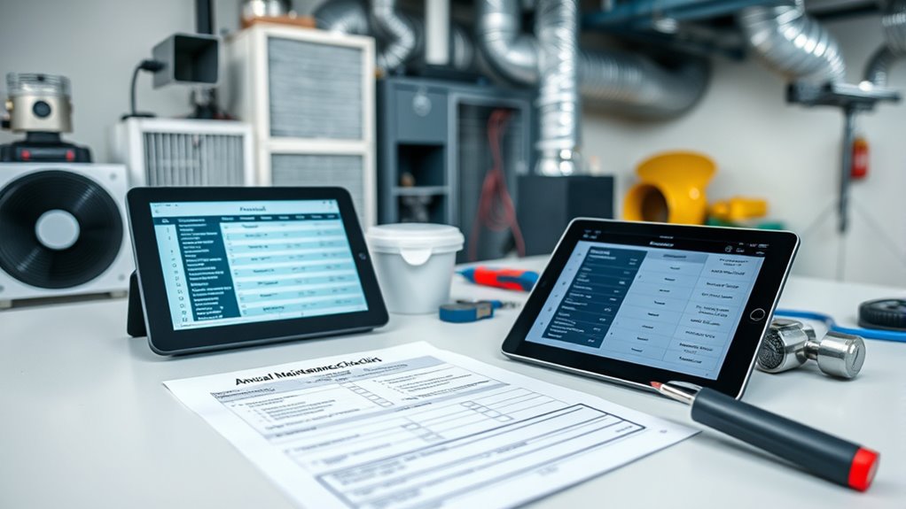 hvac annual maintenance checklist