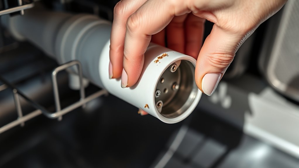 locate dishwasher spray arms