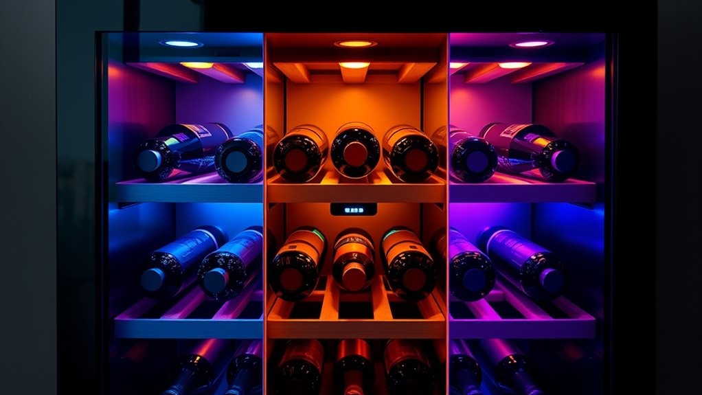 multiple zone wine storage