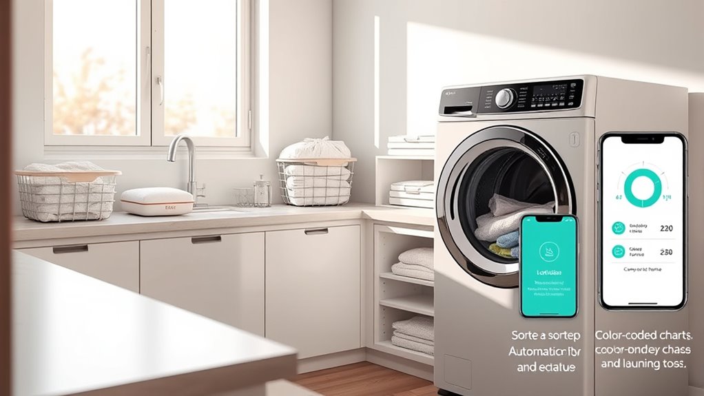 organized mindful laundry routine