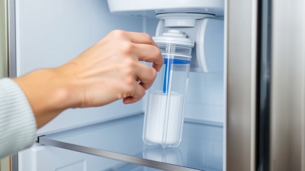 replace fridge water filter