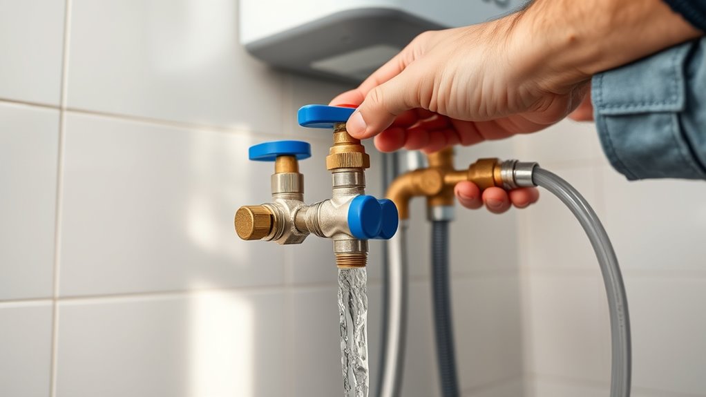 securely connect flushing equipment