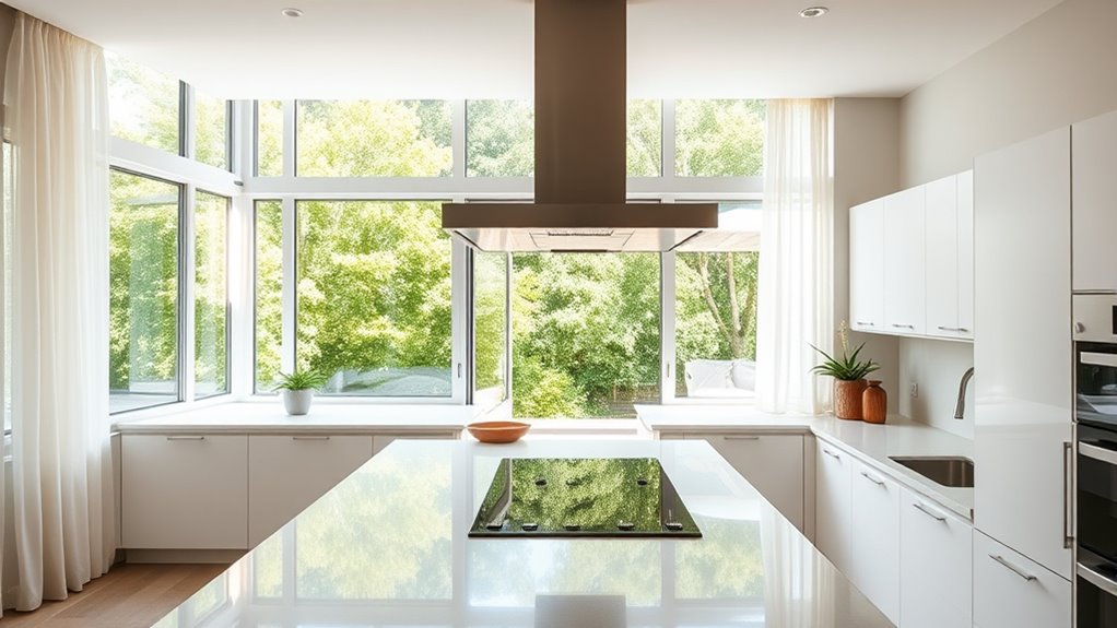 strategic window placement and ventilation