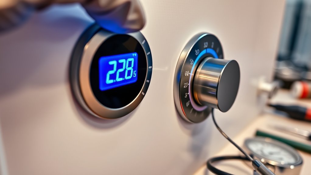 adjust thermostat for proper temperature
