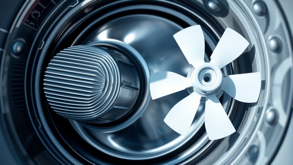 central spinning cleaning mechanism