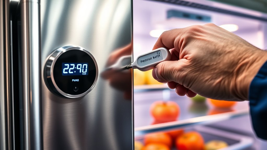 check refrigerator temperature stability
