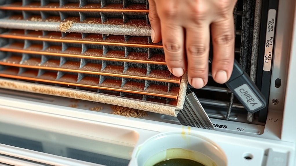 clean drain pan regularly