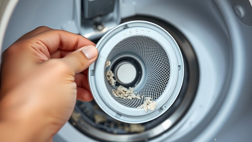 clean filter catch spills