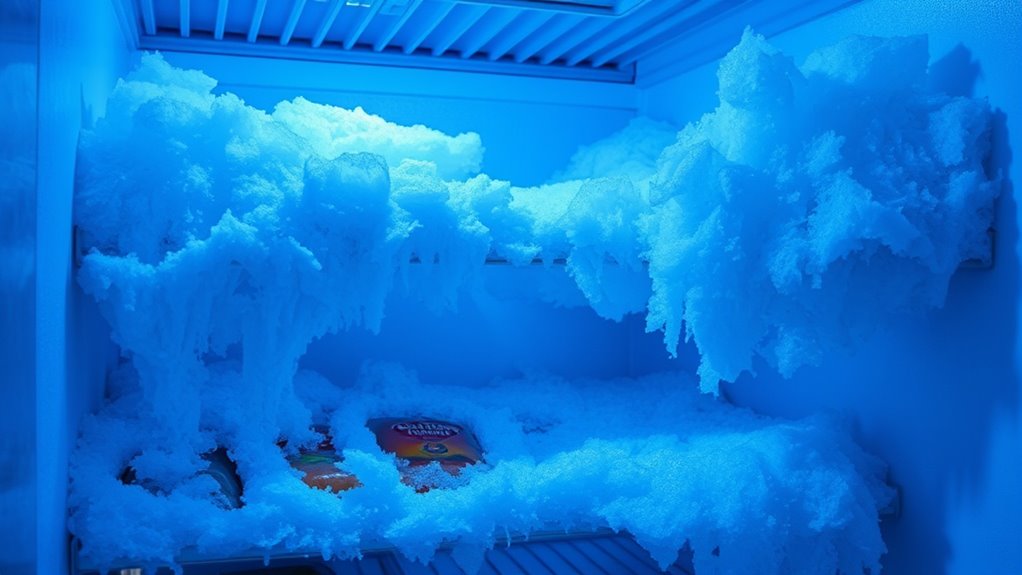 frost reduces freezer efficiency