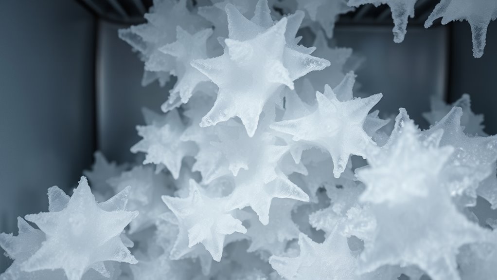 frozen buildup from mechanical faults