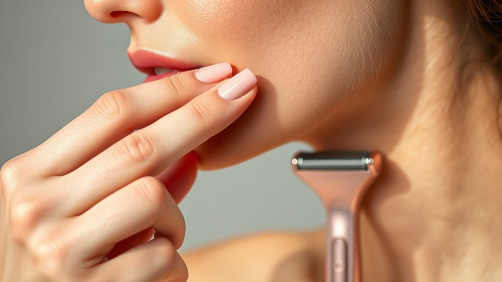 gentle portable shaving device