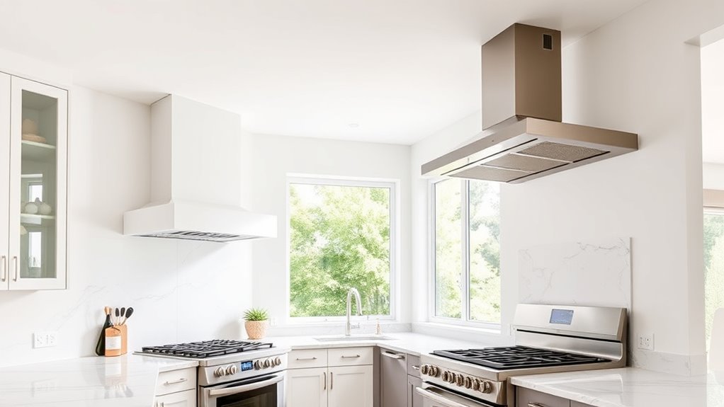 kitchen size and hood placement