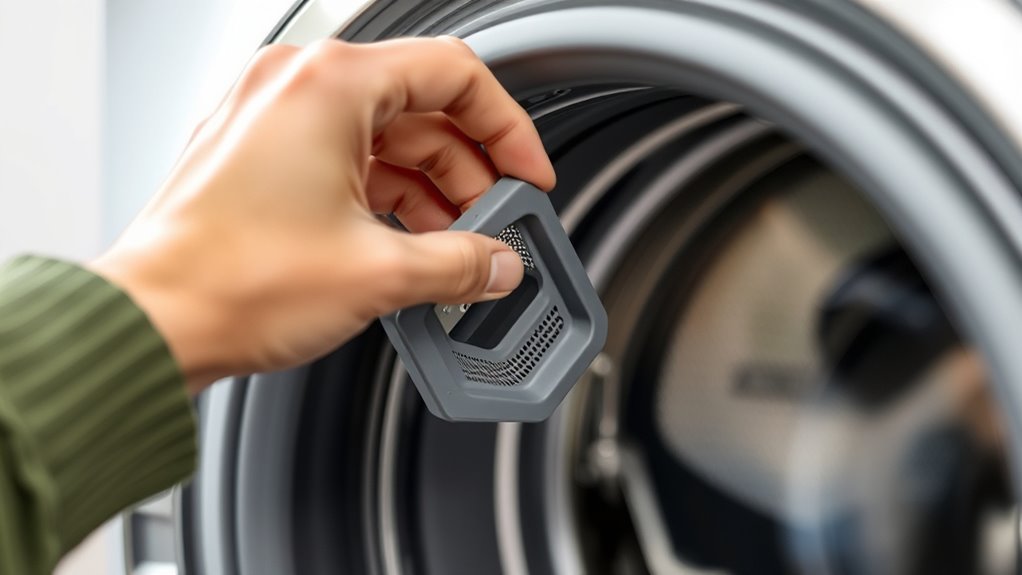 locate washer drain filter
