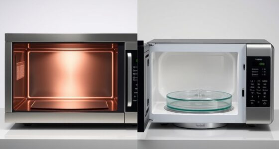 microwave types flatbed vs turntable