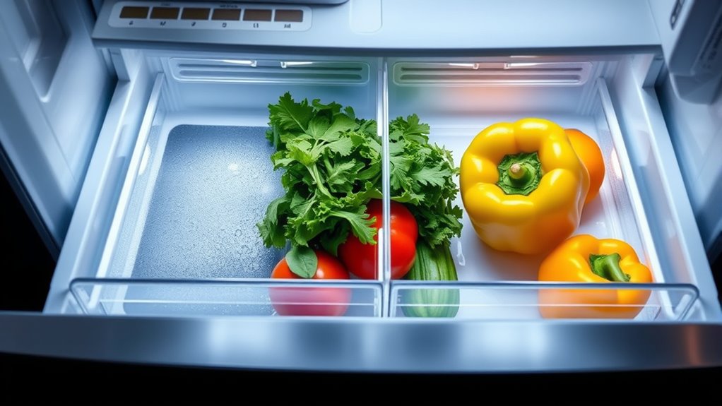 optimize crisper drawer humidity