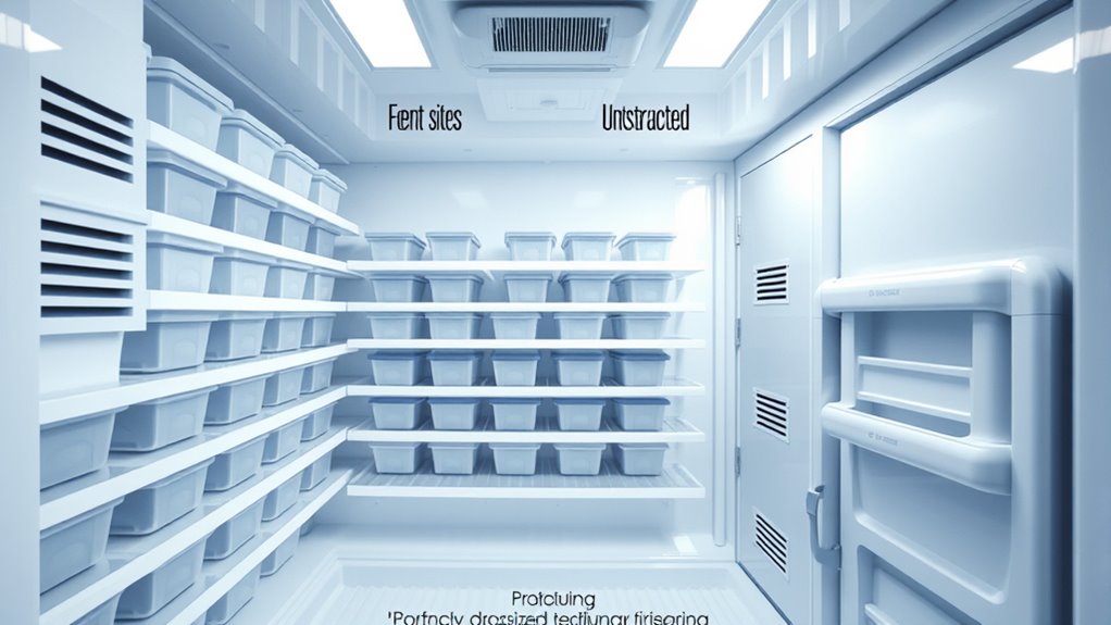 optimize freezer load and airflow