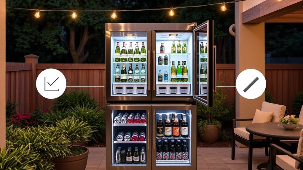 outdoor beverage center considerations