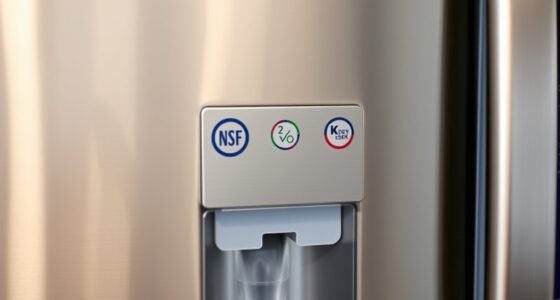 refrigerator filter certification labels