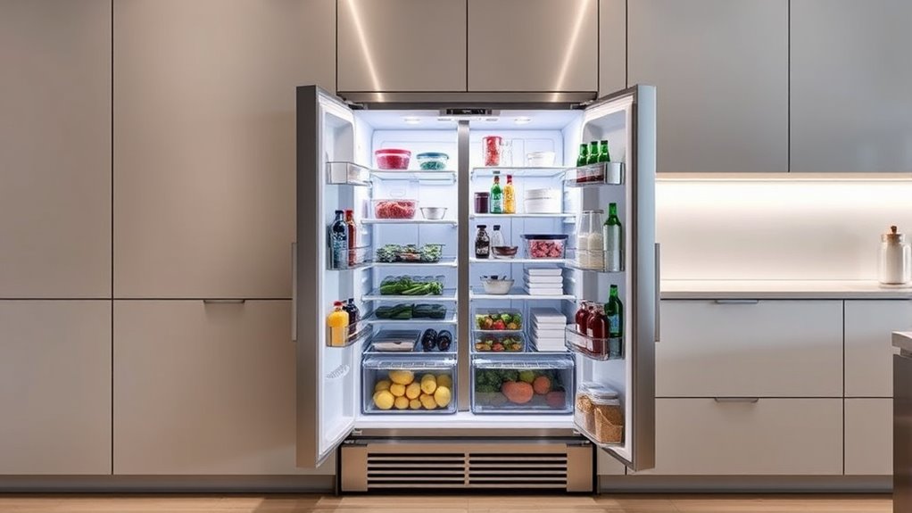 refrigerator size and features