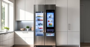 smart refrigerators with screens