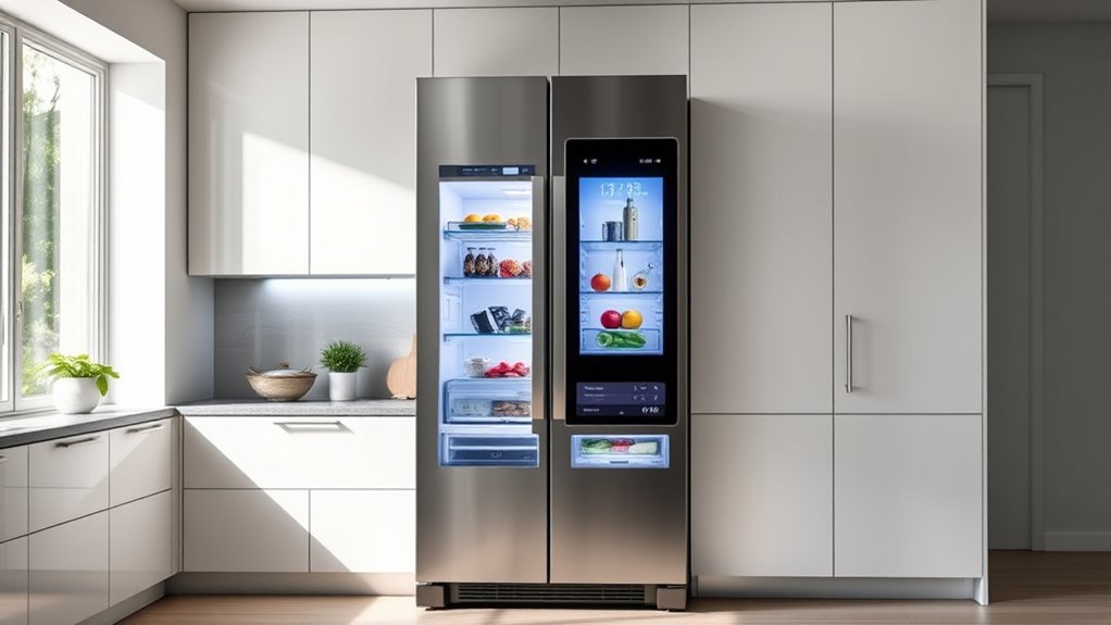 smart refrigerators with screens