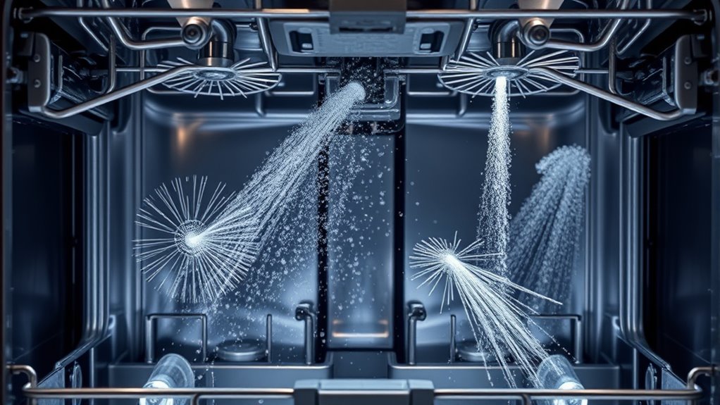 spray arm placement impacts