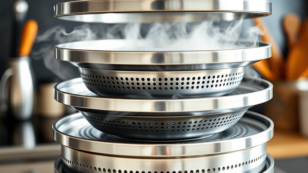 steam distribution in food steamers