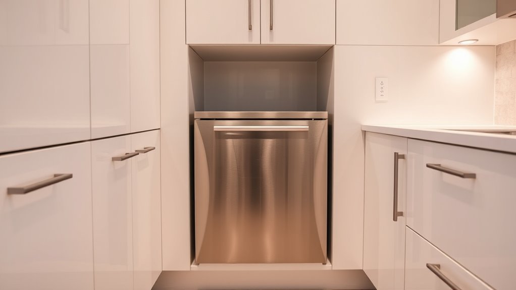 top built in trash compacting options