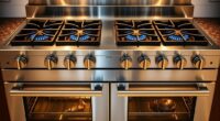 top dual oven gas ranges