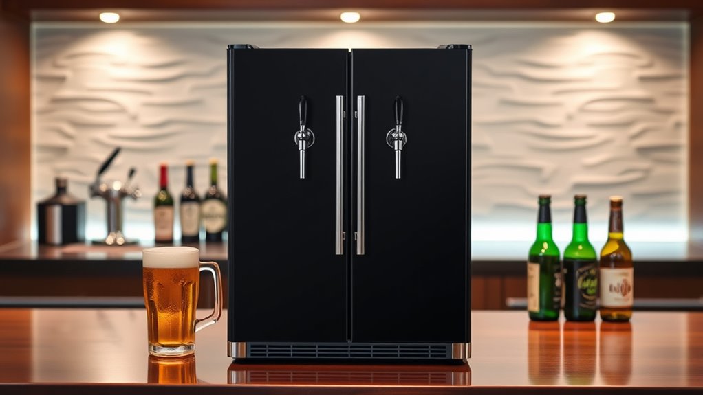 top dual tap kegerators