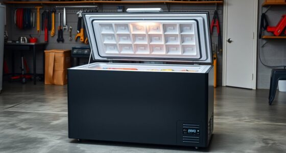 top garage ready chest freezers