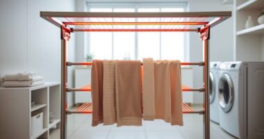 top heated clothes drying racks